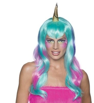 Unicorn Fairy Wig Purple/Blue