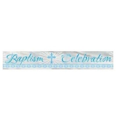 Banner-Radiant Cross Blue-Baptism-6ft