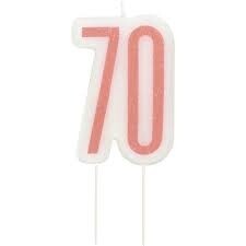 Candle-Glitter-70th Birthday