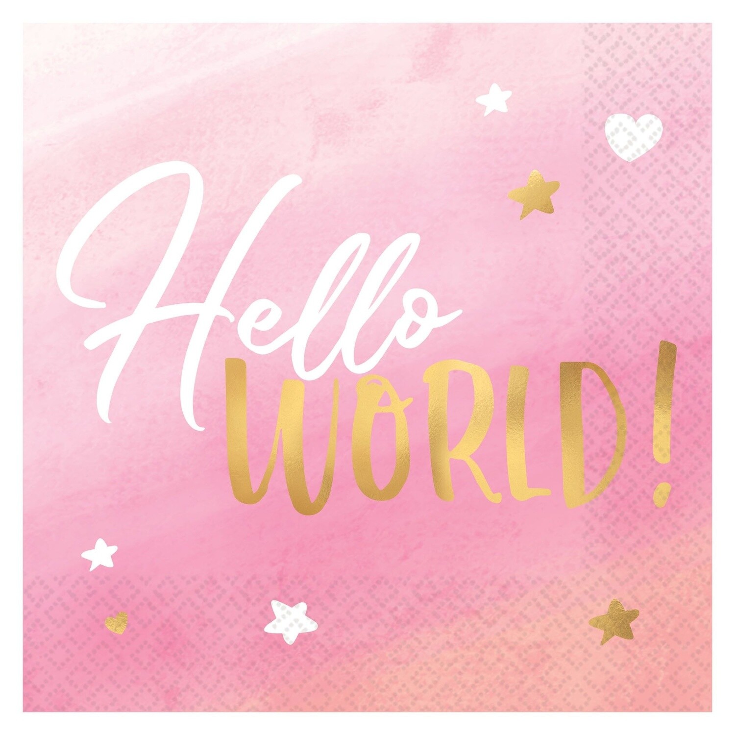 Oh Baby Girl Luncheon Napkins - Hot-Stamped