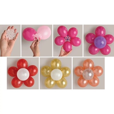 Plastic - Balloon Holder - Flower Shape Disc