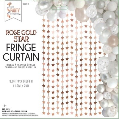 Star Fringe Curtain - Rose Gold