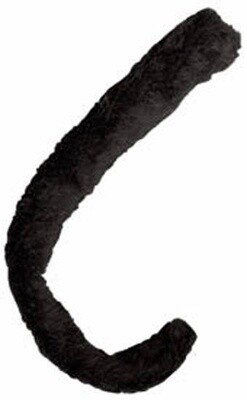 Costume Accessory-Black/White Cat Tail-1pkg