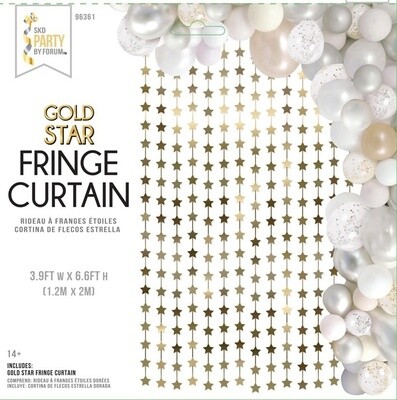 Star Fringe Curtain - Gold