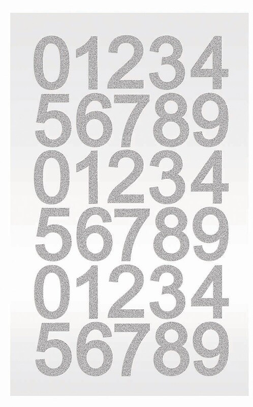 Diamond Stickers - Silver Glitter