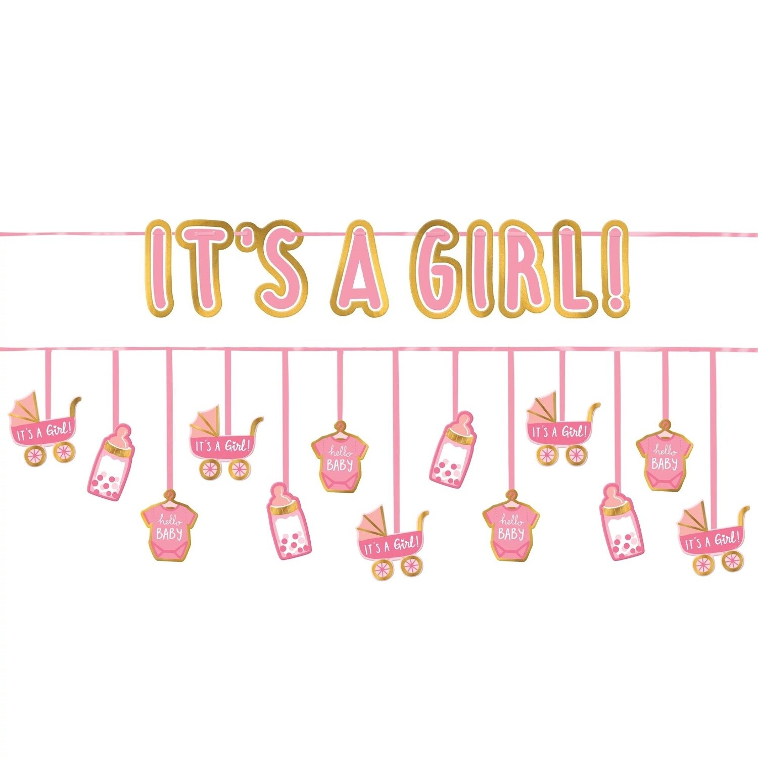 It&#39;s A Girl Double Banner Multi-Pack