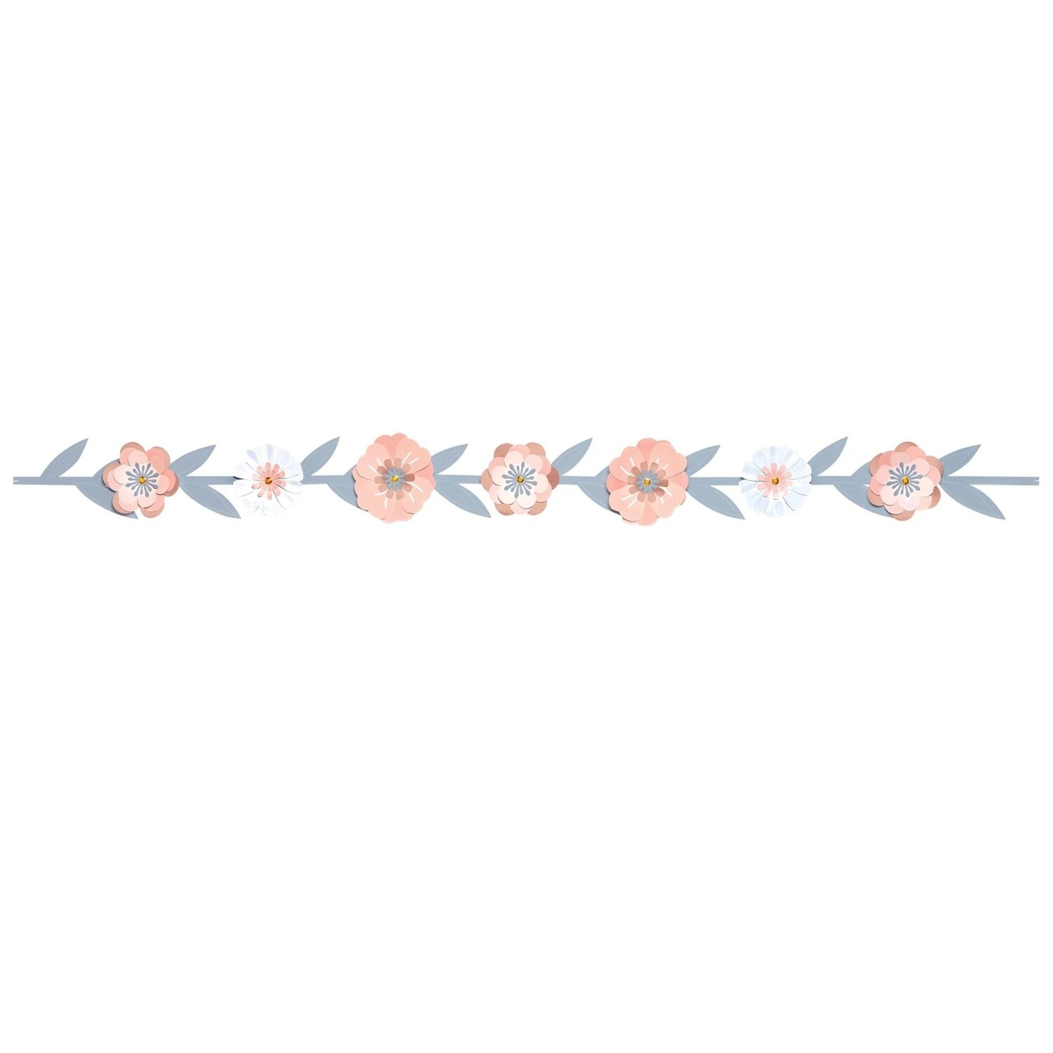 Rose Gold Floral Garland