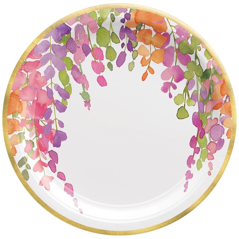 Romantic Floral 10 1/2&quot; Round Plates