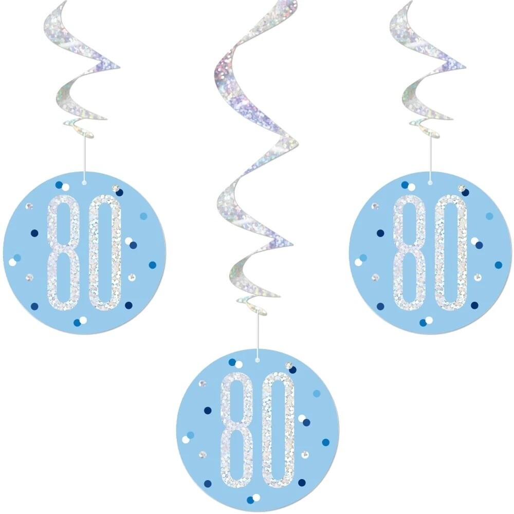 Hanging Decorations-80th Birthday