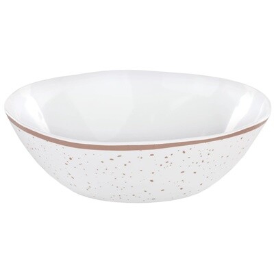 Large Melamine Bowl - Rose Gold Speckle
