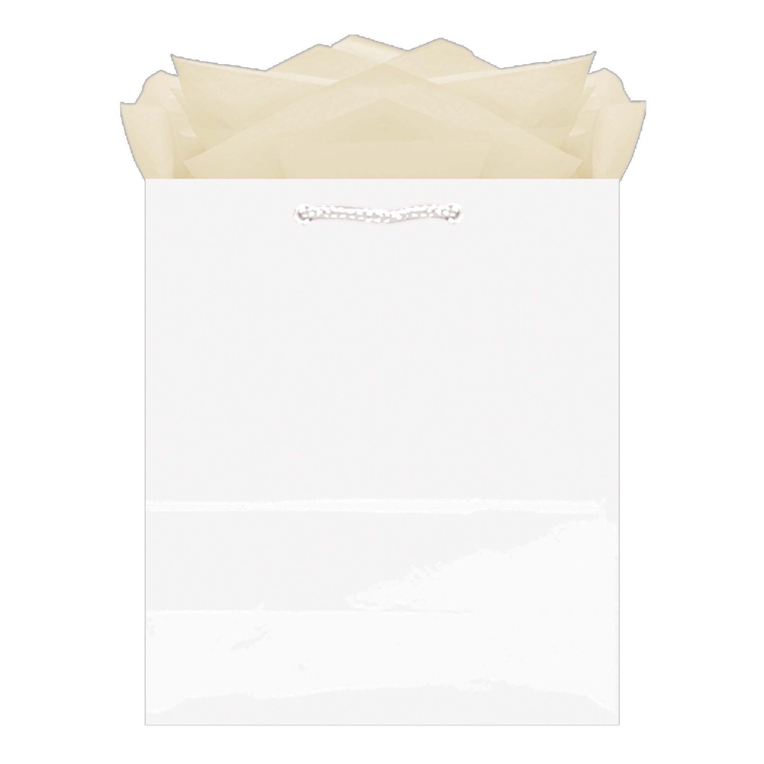 Gift Bag - Medium - White - 8&quot;X9.5&quot;