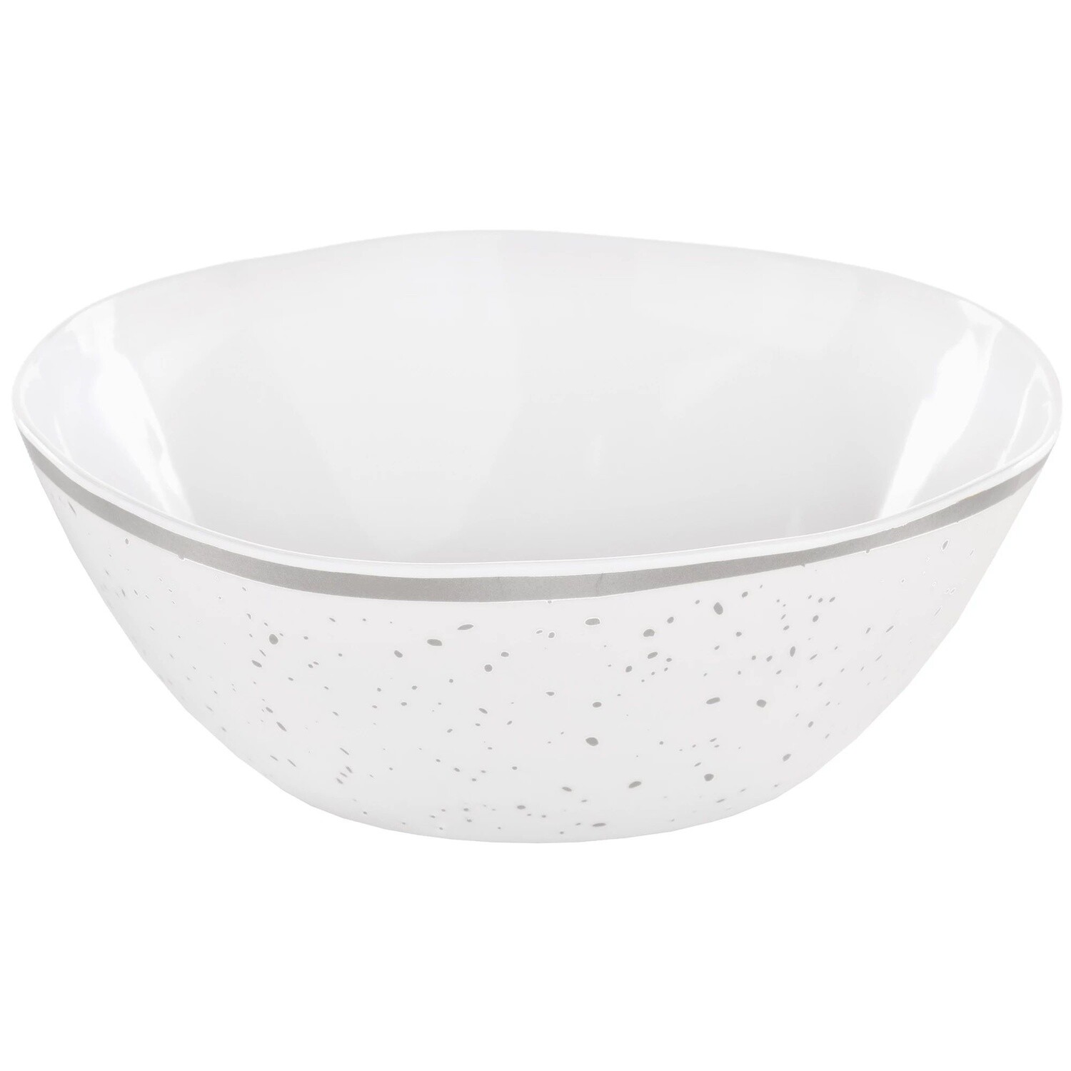 Small Melamine Bowl - Silver Speckle