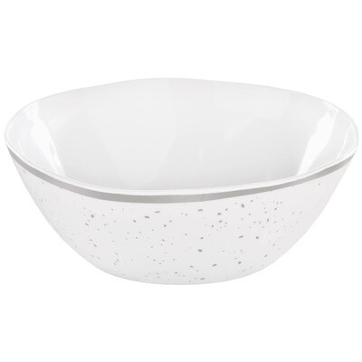 Small Melamine Bowl - Silver Speckle