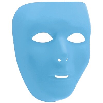 Mask-Full Face-Light Blue-Plastic