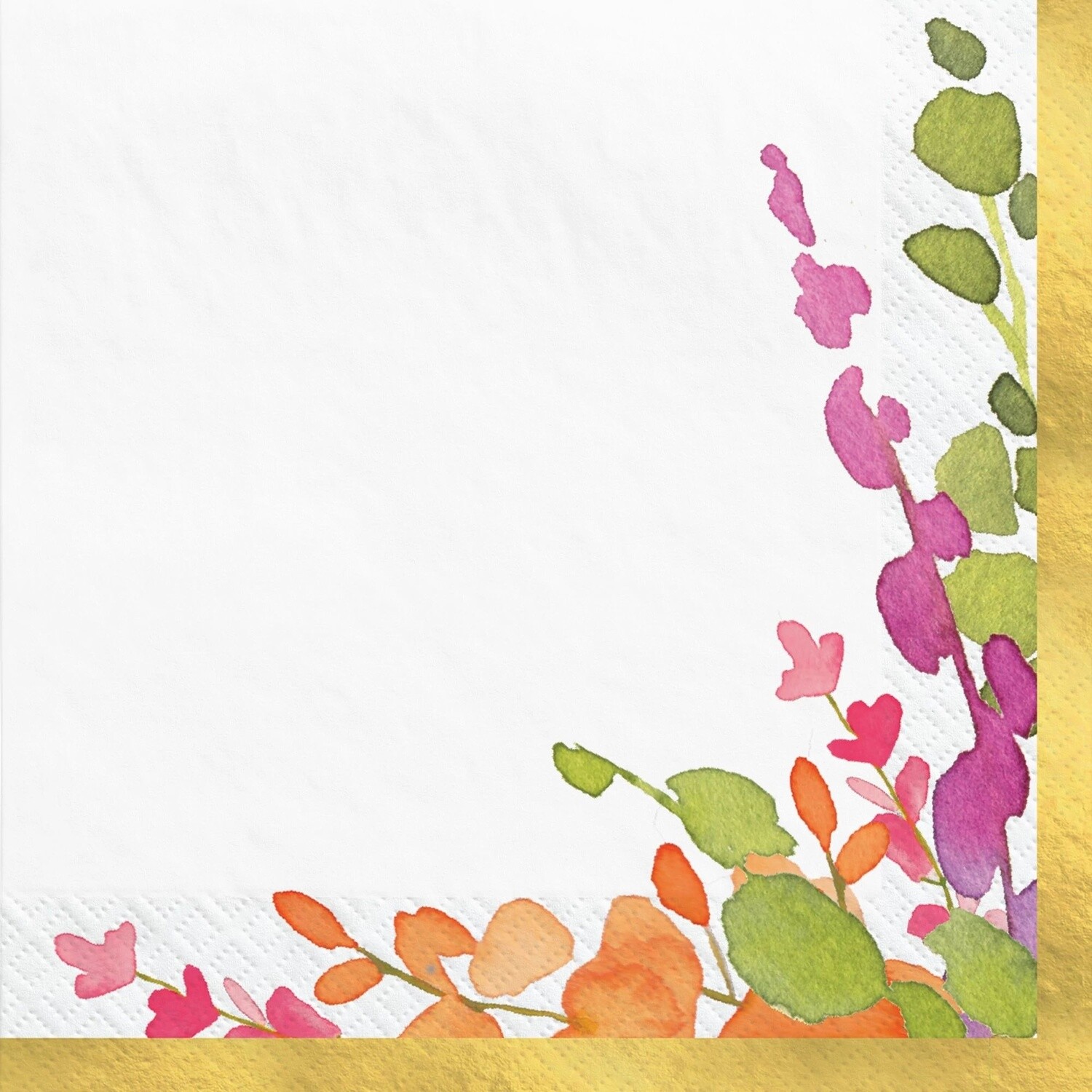 Romantic Floral Beverage Napkins