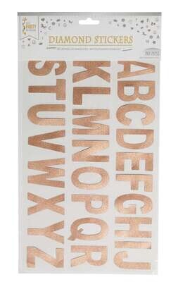 Letters 1 Sheet / Per BG - Rose Gold