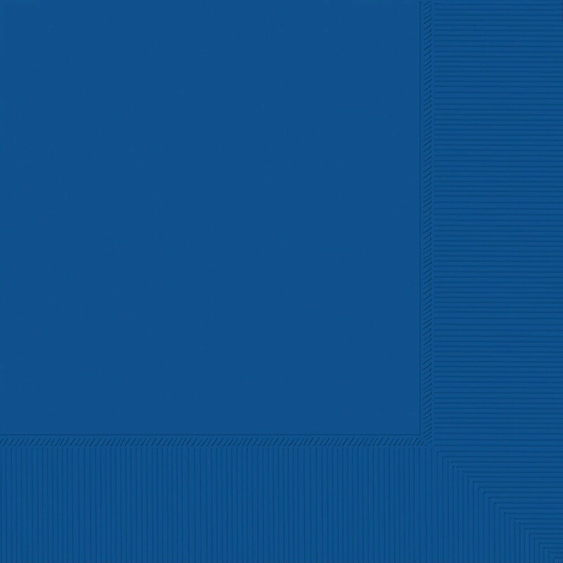 2-Ply Beverage Napkins, Mid Ct. - Bright Royal Blue
