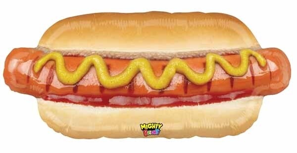 Foil Balloon - Hot Dog - Super Shape - 34&quot;