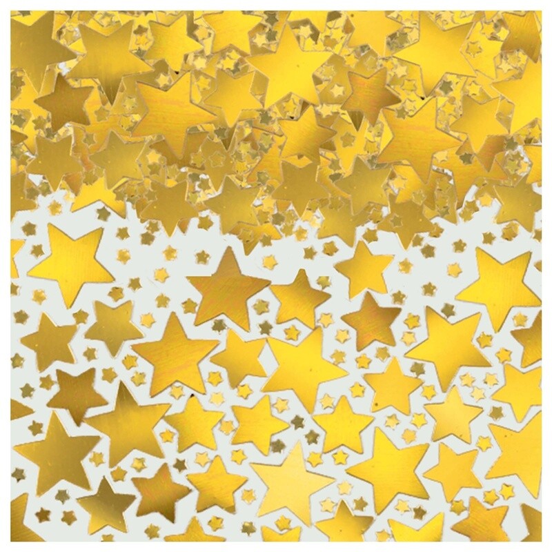 Gold Metallic Star Confetti - 70G
