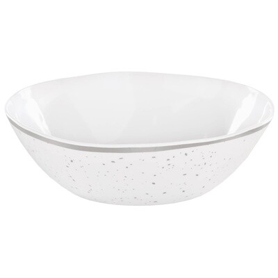 Large Melamine Bowl - Silver Speckle