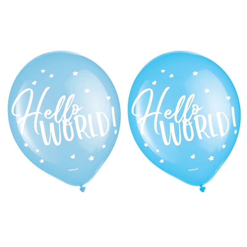 Oh Baby Boy Latex Balloons