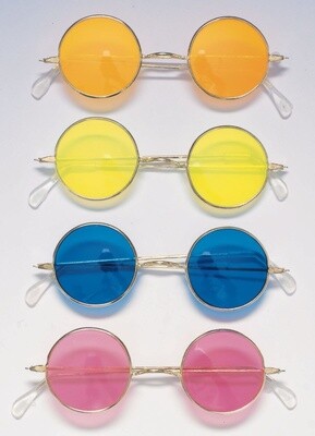 Costume Accessory-Groovy Round Glasses-1pkg