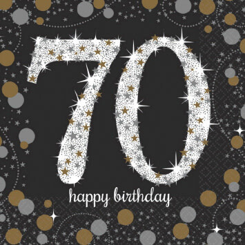 Napkins Bev - Sparkling Celebration 70th
