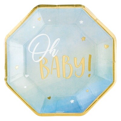 Oh Baby Boy Luncheon Napkins - Hot-Stamped