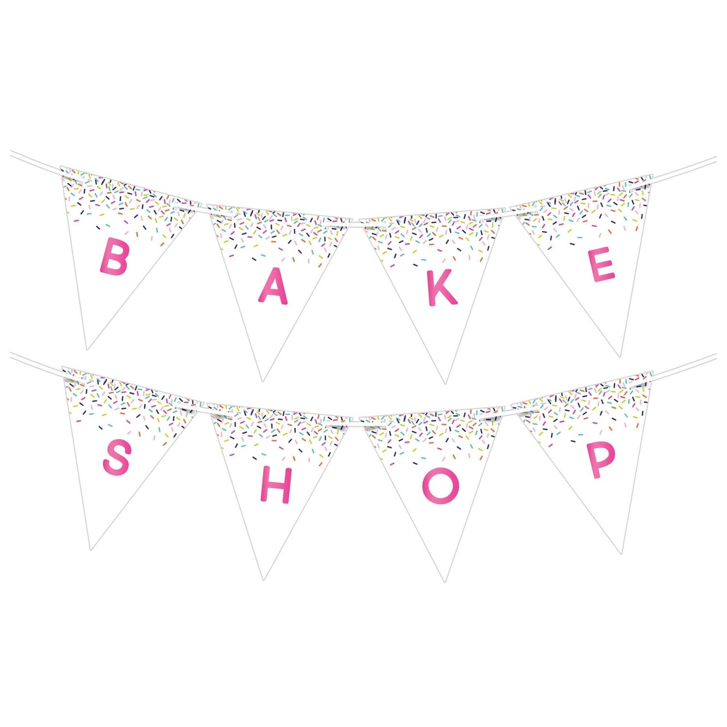 Bakeware Party Customizable Paper Pennant Banner