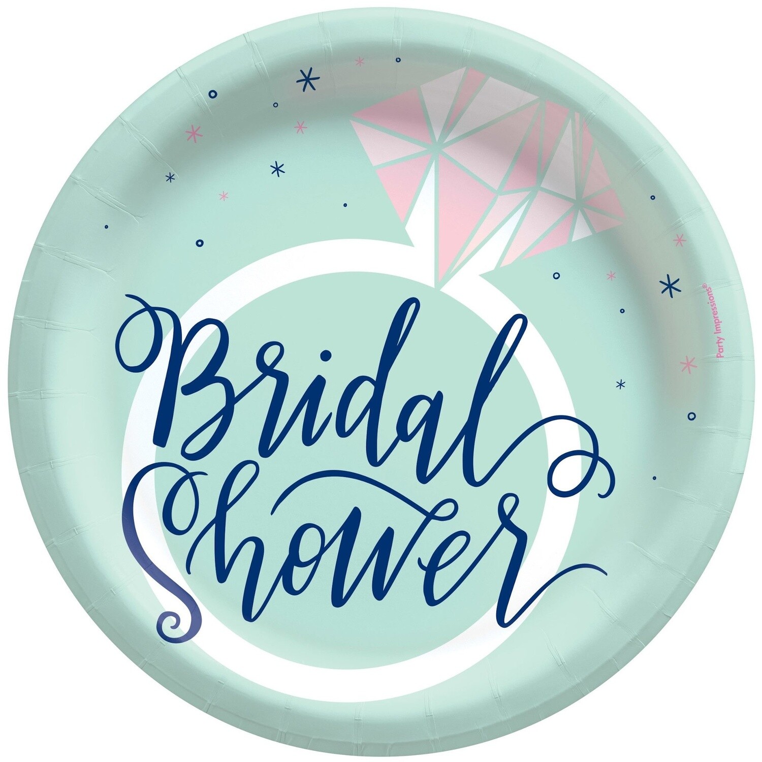 Mint Bridal Shower 8 1/2&quot; Plates