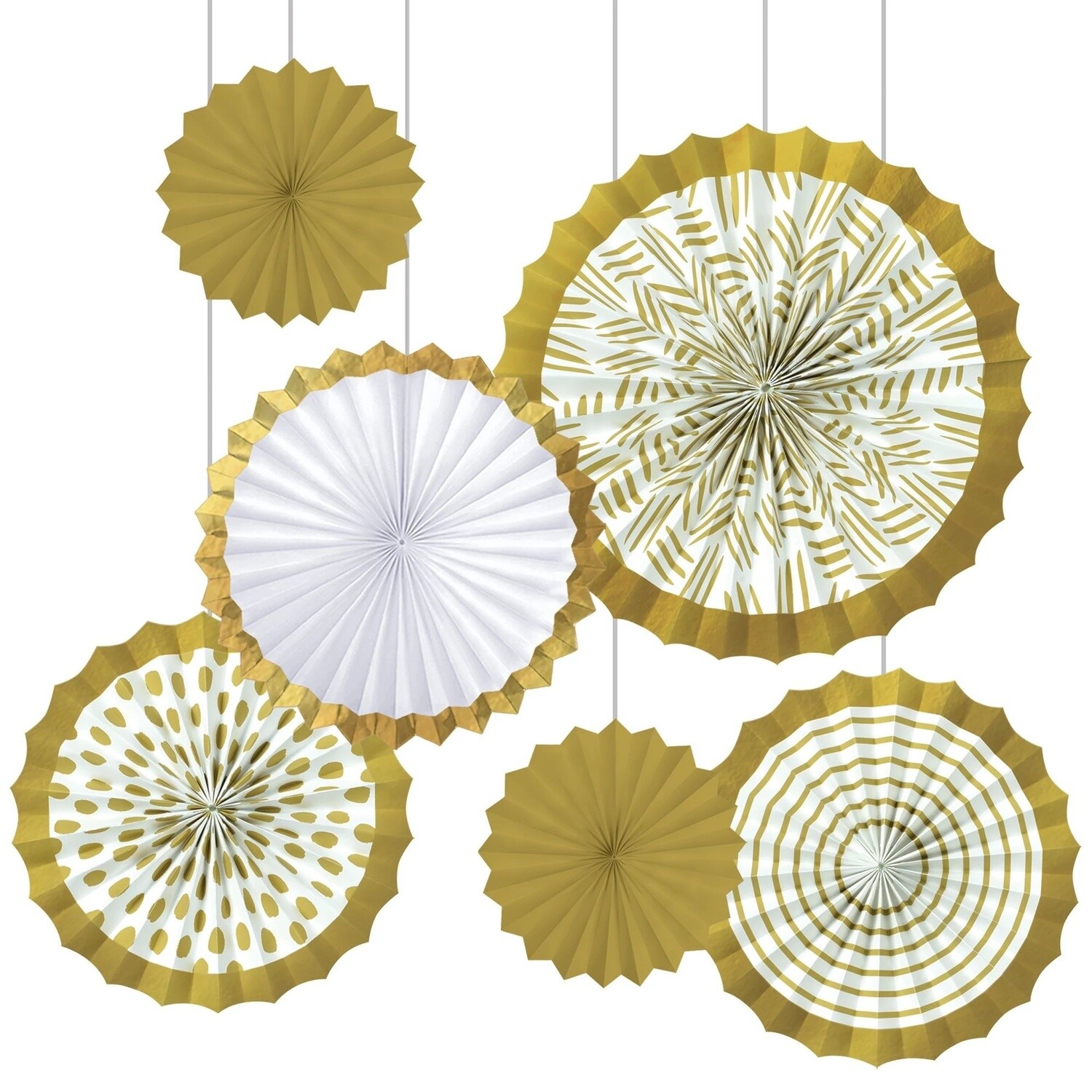 Gold Motifs Fan Decorating Kit