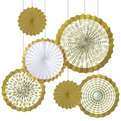 Gold Motifs Fan Decorating Kit