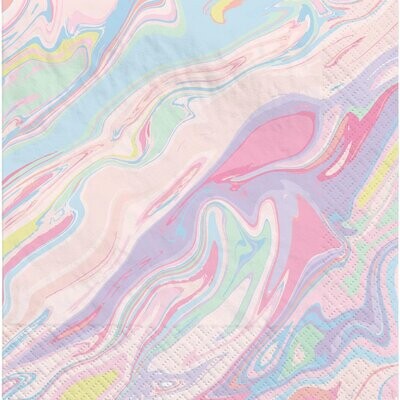 Marble Pastel Beverage Napkins