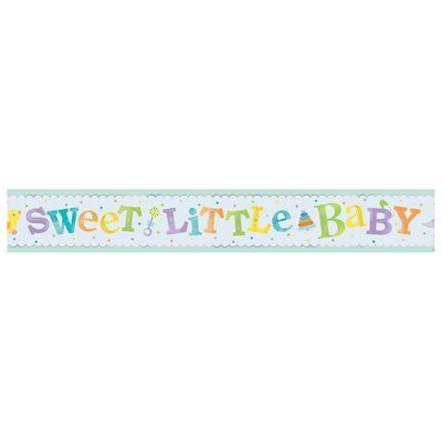 Sweet Little Baby Foil Banner