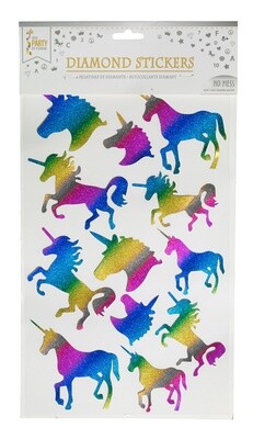 Diamond Stickers - Unicorn Rainbow