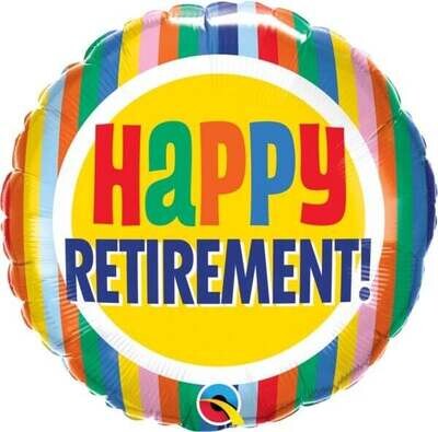 Foil Balloon - Happy retirement - 18"