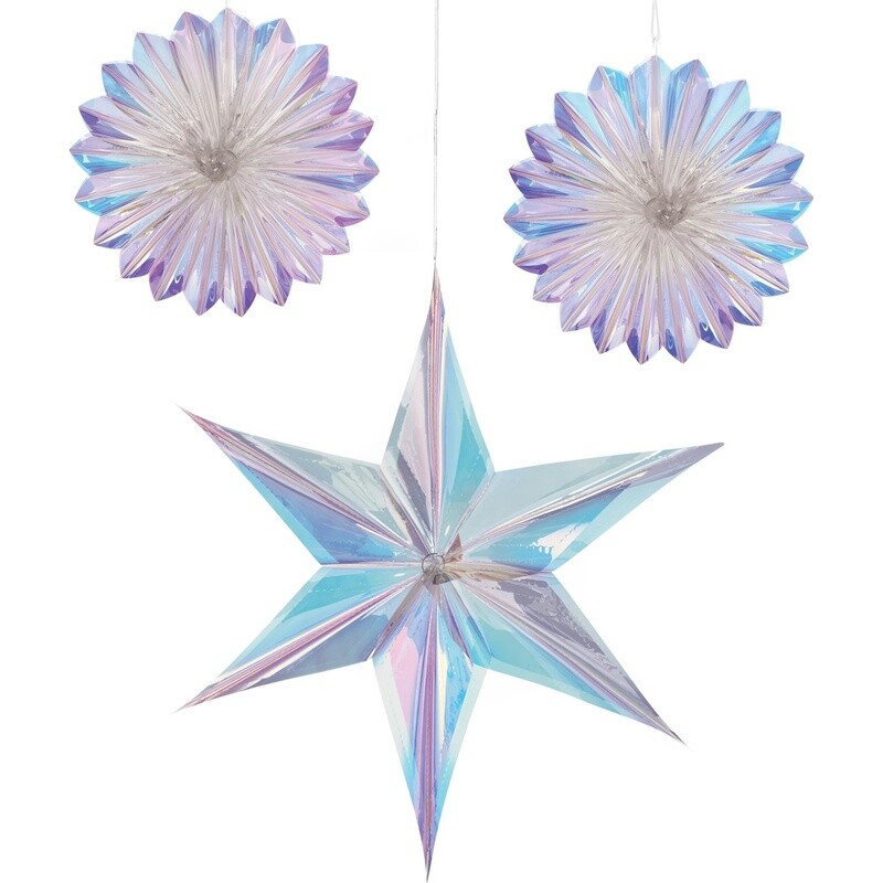 Luminous Foil Fans &amp; Star