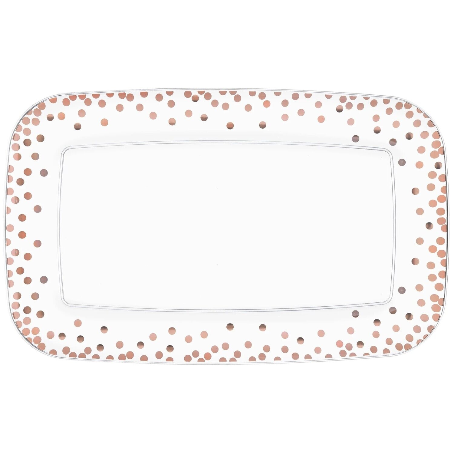 Rectangular Tray - Dots Rose Gold