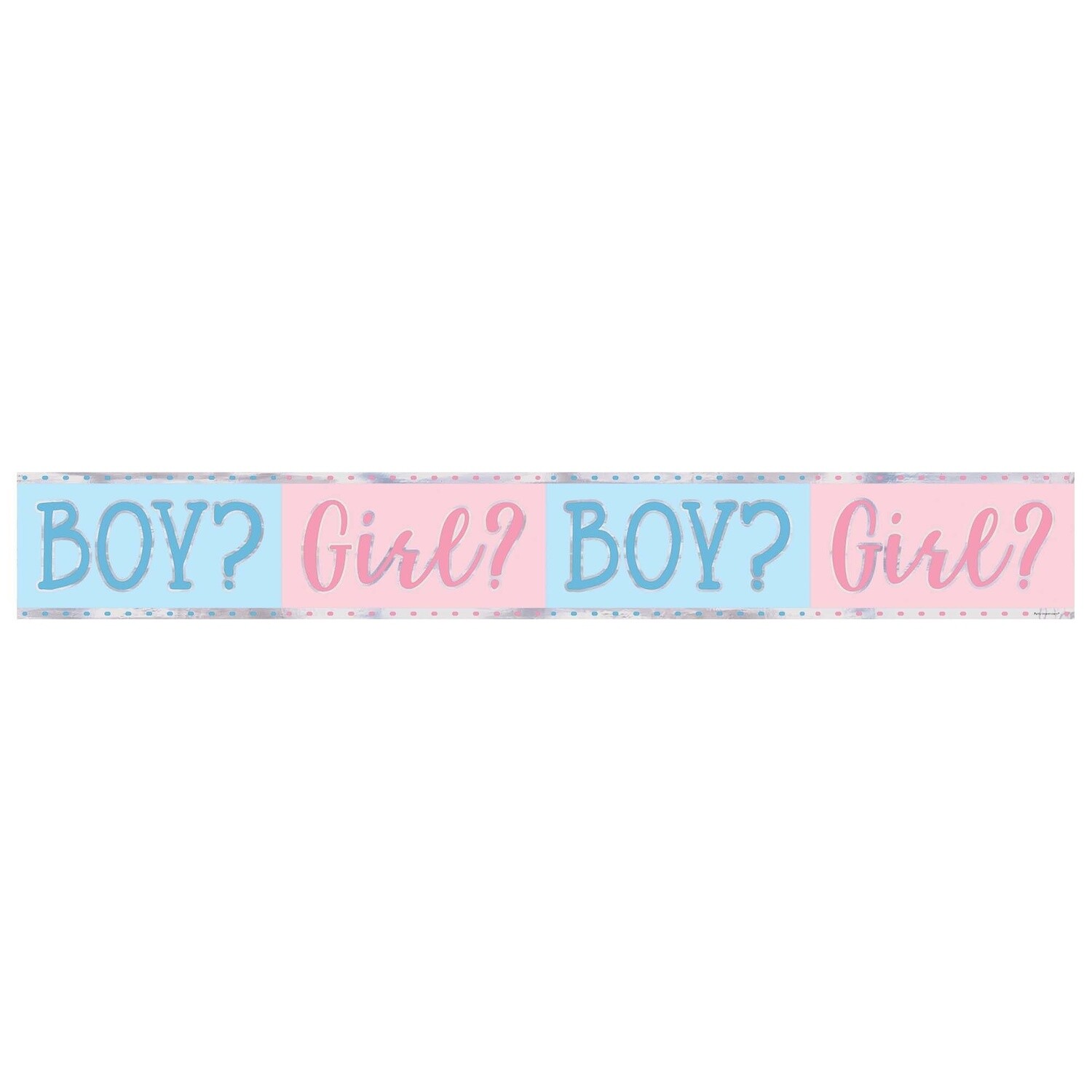 Pink or Blue? Foil Banner