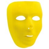 Mask-Full Face-Yellow-Plastic