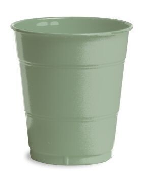 Plastic Cups-Sage Green-20pkg-12oz- Discontinued