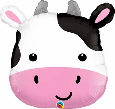 Foil Balloon - CUTE HOLSTEIN COW 28&quot; SHAPE