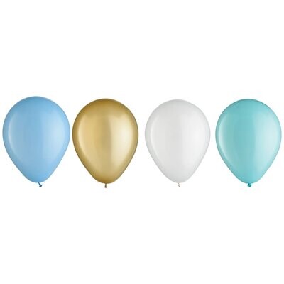 5" Latex Balloon Assortment - Pastel Blue