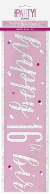 Banner- 16th Birthday