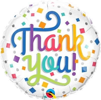 Foil Balloon - Thank You - 18&quot;
