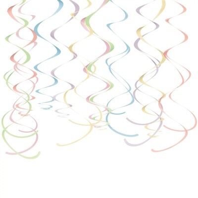 Plastic Swirl Decoration Pastel