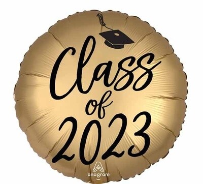 Foil Balloon - Grad - Class Of 2023