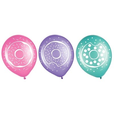 Donut Party Latex Balloons