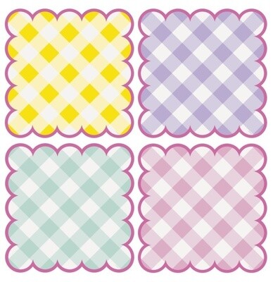 Pastel GNGHM Placemats - 8PCS