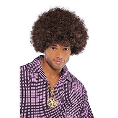 Wig-Afro Brown-One Size for All
